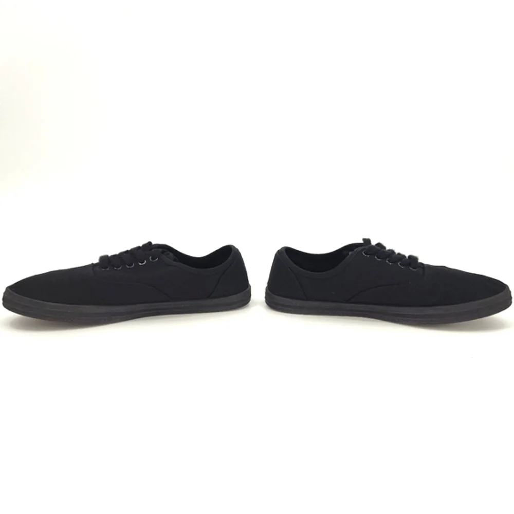 Wild Fable Black Canvas Lace Up Sneakers Shoes Womens Size 7